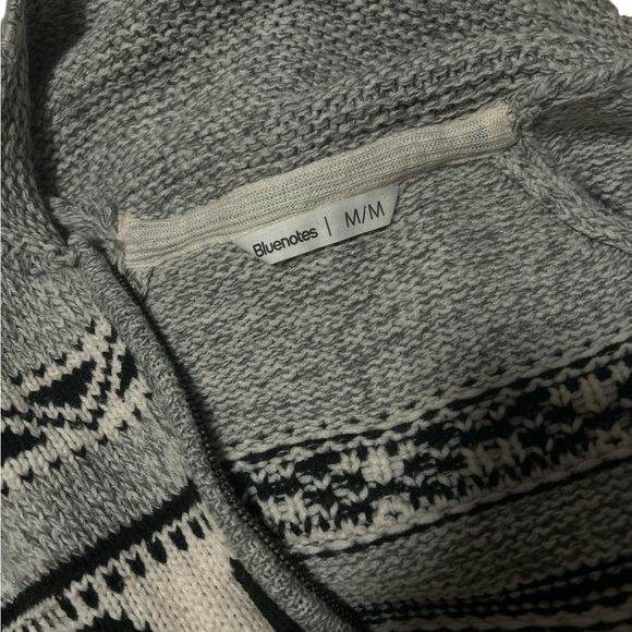 Bluenotes Women's Grey Zip-Up Cardigan Sweater Size M/M - Picture 4 of 5